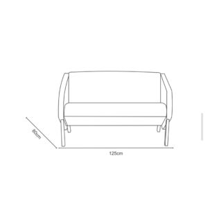 مبل دو نفره کارا