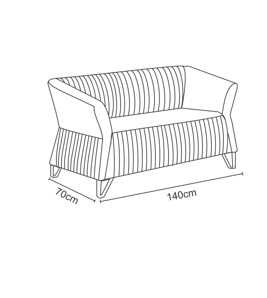 مبل دونفره پانیذ - Image 2