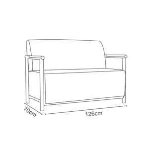 مبل دونفره آترین