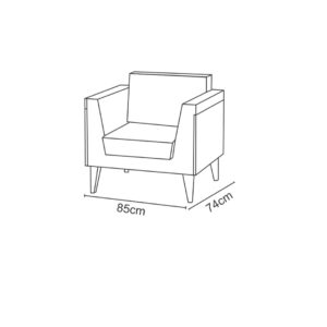 مبل تک نفره ژینورا