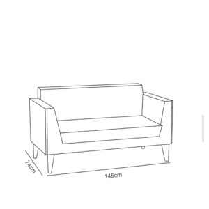 مبل دونفره ژینوار