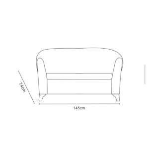 مبل دونفره صدفی