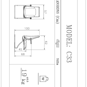 صندلی کنفرانسی سیلا کد C33