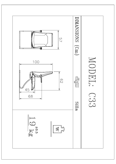 صندلی کنفرانسی سیلا کد C33 - Image 2