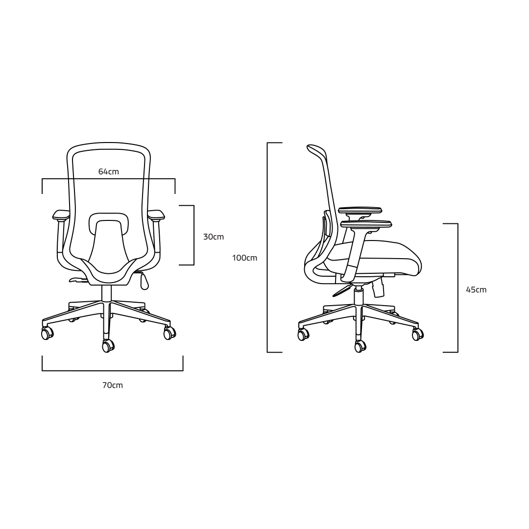 صندلی کارشناسی داتیس مدل LEO کد XL620FK - Image 5